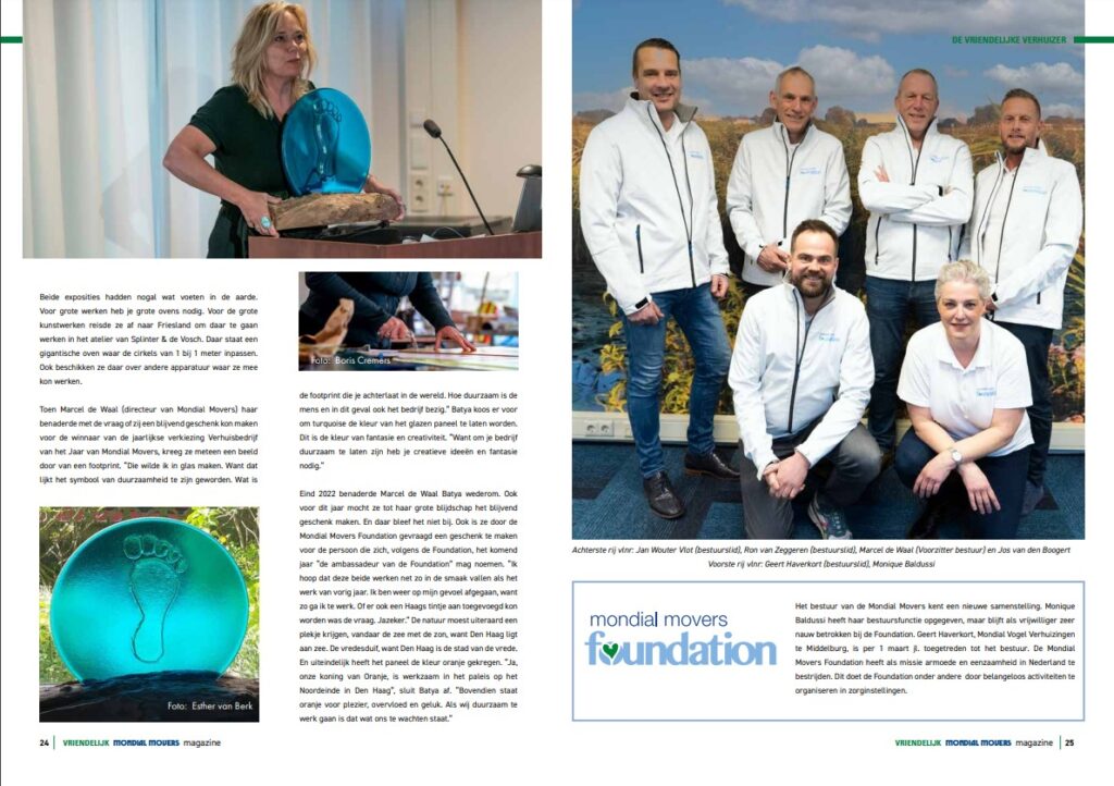 Artikel Batya in Mondial movers Magazine